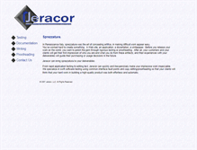 Tablet Screenshot of jeracor.com
